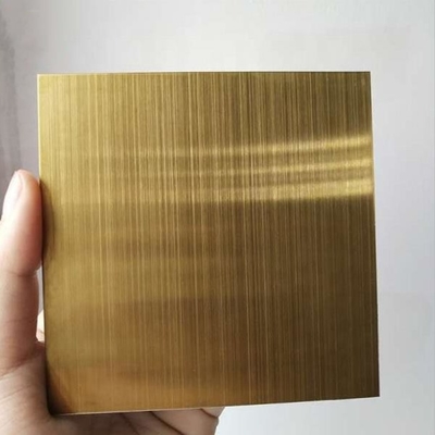 201 304 Color Coated Stainless Steel Sheet Decorative 4X8 SS Plate Mirror Gold