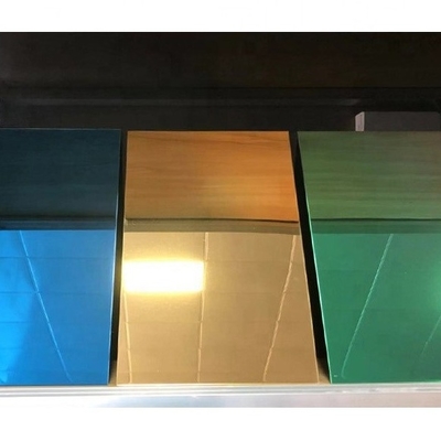 0.5mm-3mm Decorative 304 316 Color Stainless Steel Sheet 8K Polished SS Plate